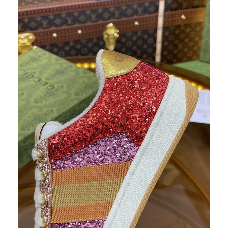 G*u*i lovelight screener sneakers pink blue