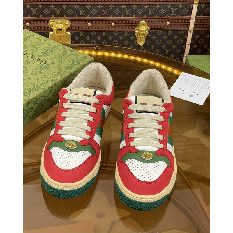 G*u*i screener sneaker green red