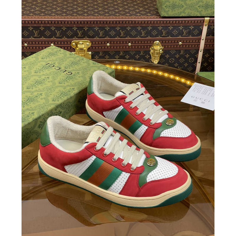 G*u*i screener sneaker green red