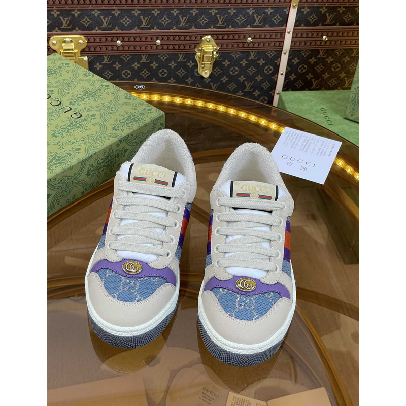 G*u*i screener sneaker beige blue