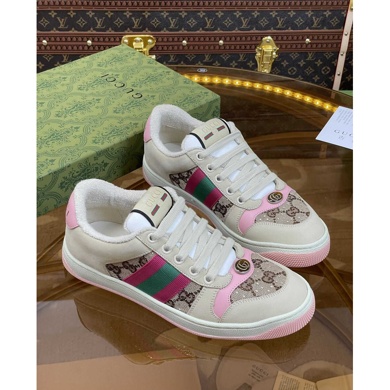 G*u*i G*u*i screener lace-up sneakers pink