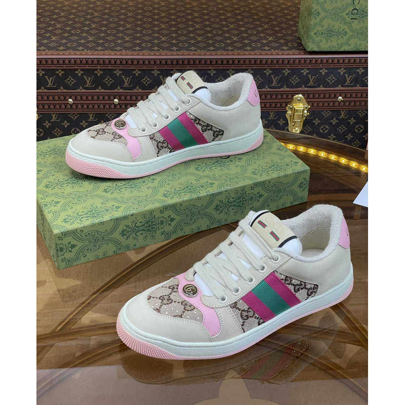 G*u*i G*u*i screener lace-up sneakers pink