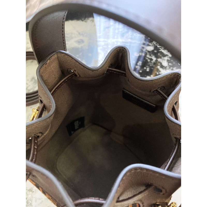 F**di mon tresor ff printleather mini bag brown