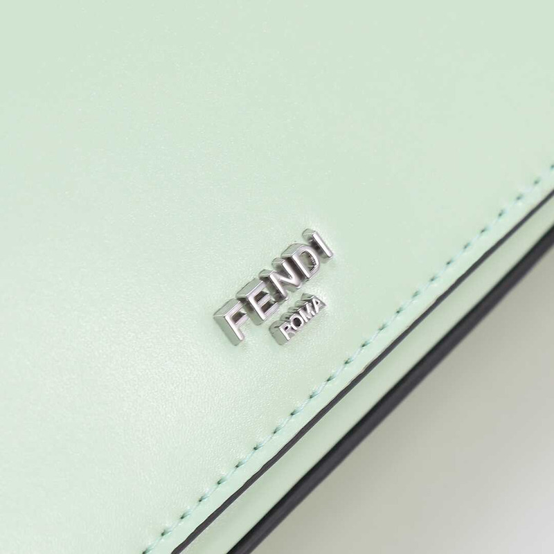 F**di first sight leather mini bag light green