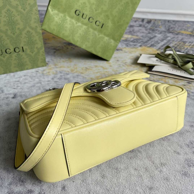 GG Marmont Small Shoulder Bag Yellow