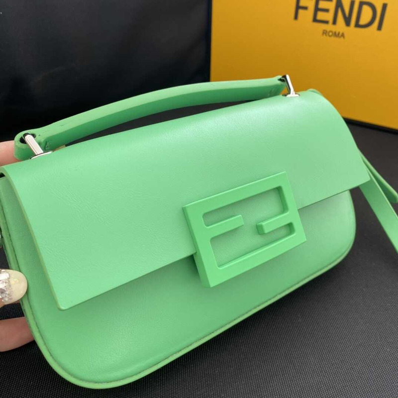 F**di baguette phone pouch green