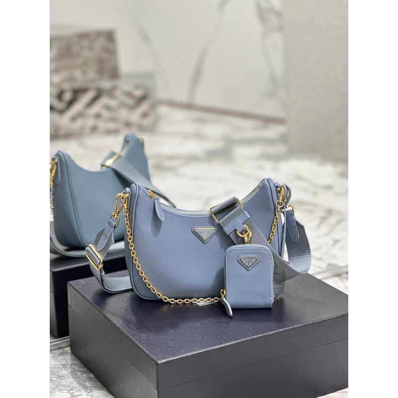 Pra*a chain-link detail shoulder bag