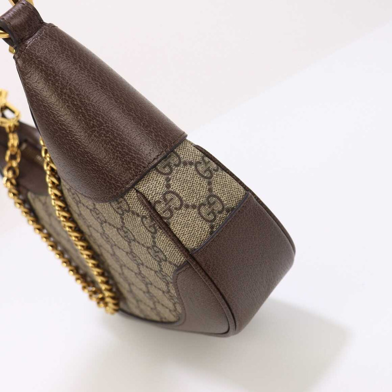 G*u*i aphrodite small crescent shoulder bag monogram