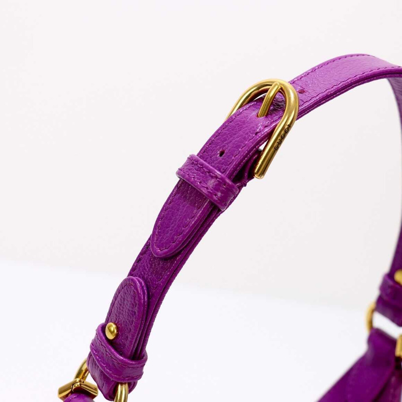 G*u*i aphrodite small crescent shoulder bag purple
