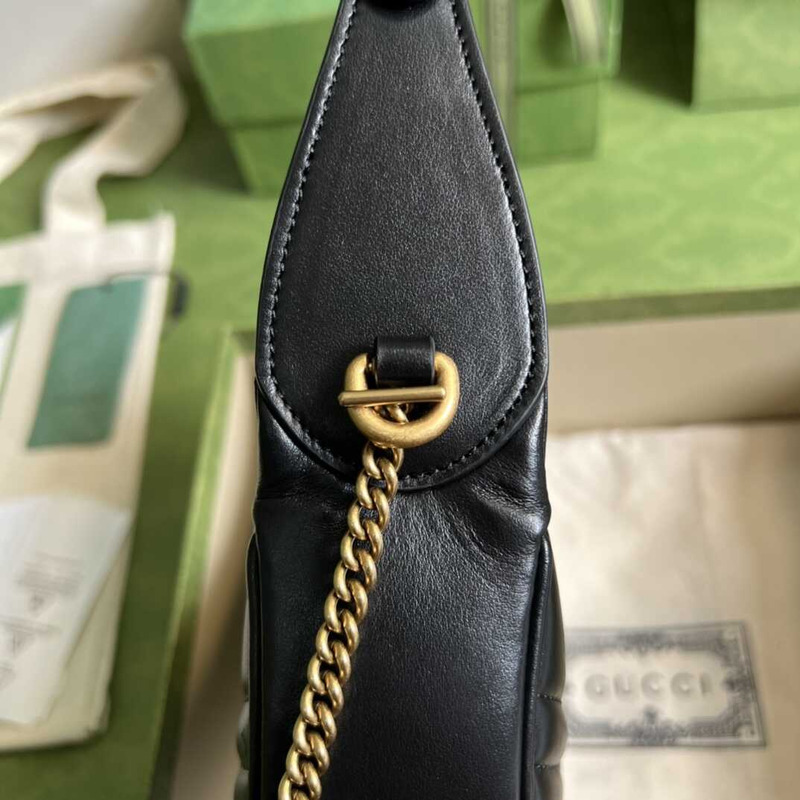 G*u*i gg marmont matelassé mini bag black
