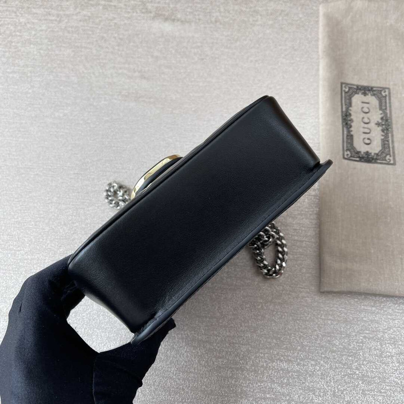 G*u*i deco mini quilted-leather cross-body bag black