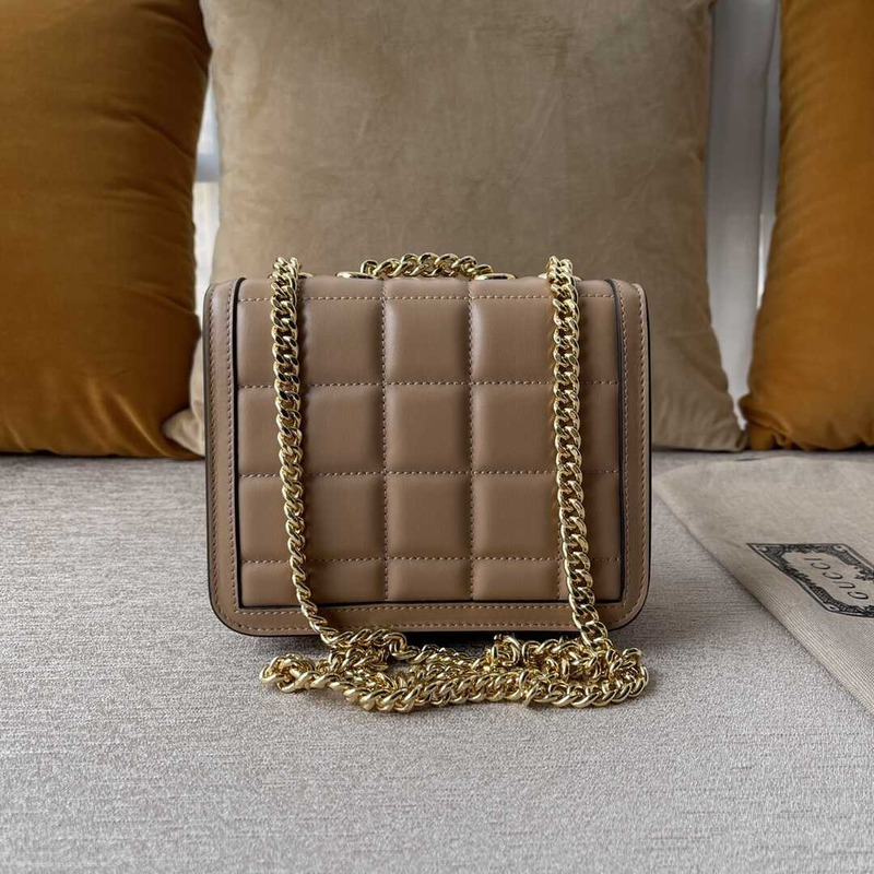 G*u*i deco mini quilted-leather cross-body bag nude