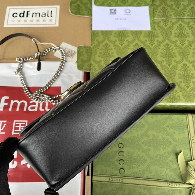 G*u*i deco mini quilted-leather cross-body bag black