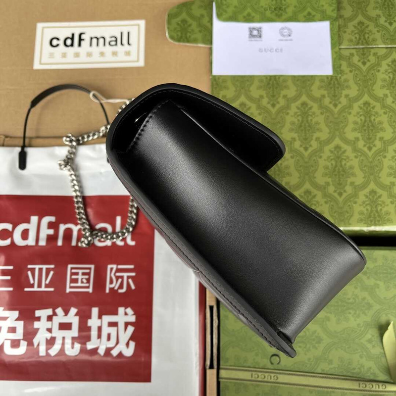 G*u*i deco mini quilted-leather cross-body bag black