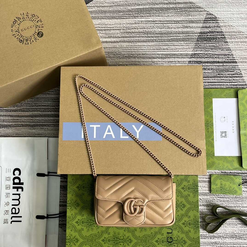 G*u*i gg marmont small shoulder bag in dusty pink leather