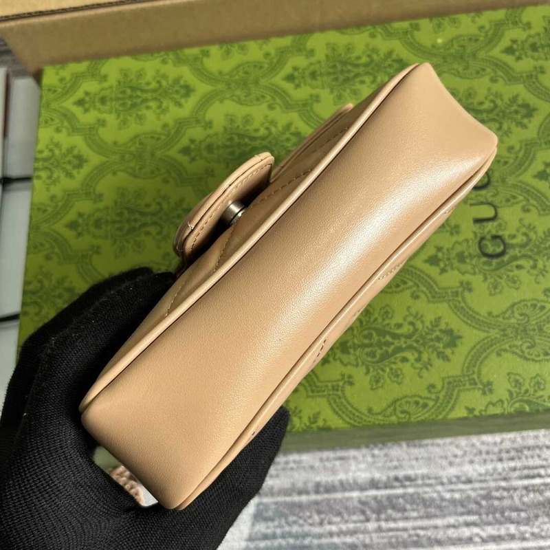 G*u*i gg marmont small shoulder bag in dusty pink leather