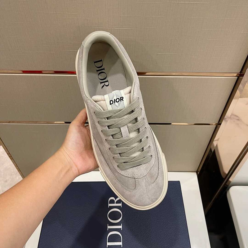 D*or b101 sneakers smooth calfskin nubuck gray