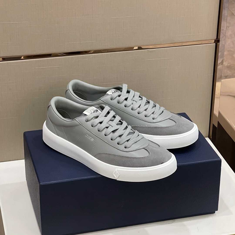 D*or b101 sneakers smooth calfskin nubuck gray