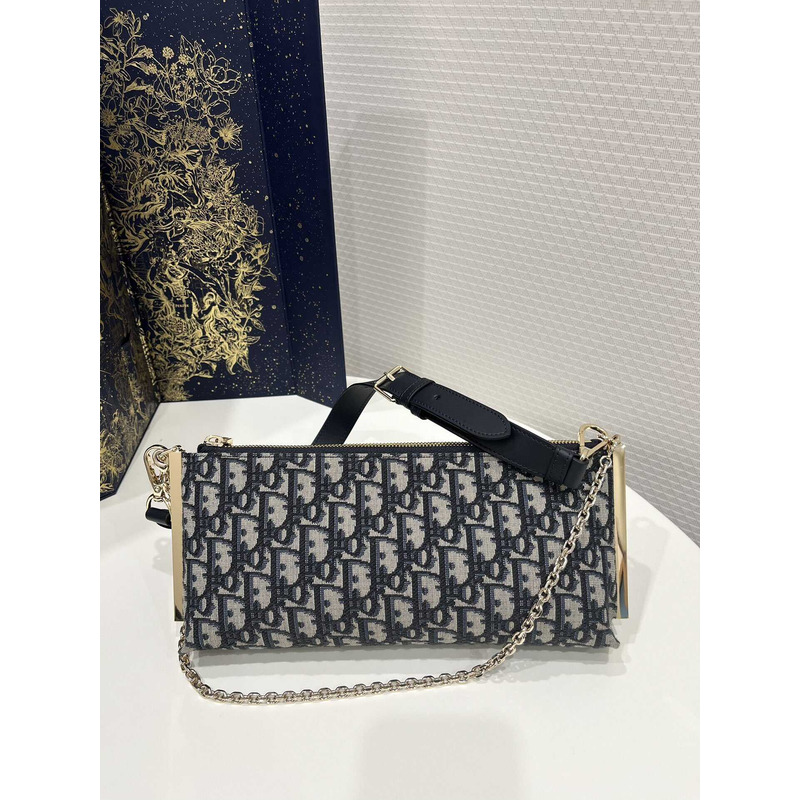 D*or club bag oblique jacquard  blue D*or