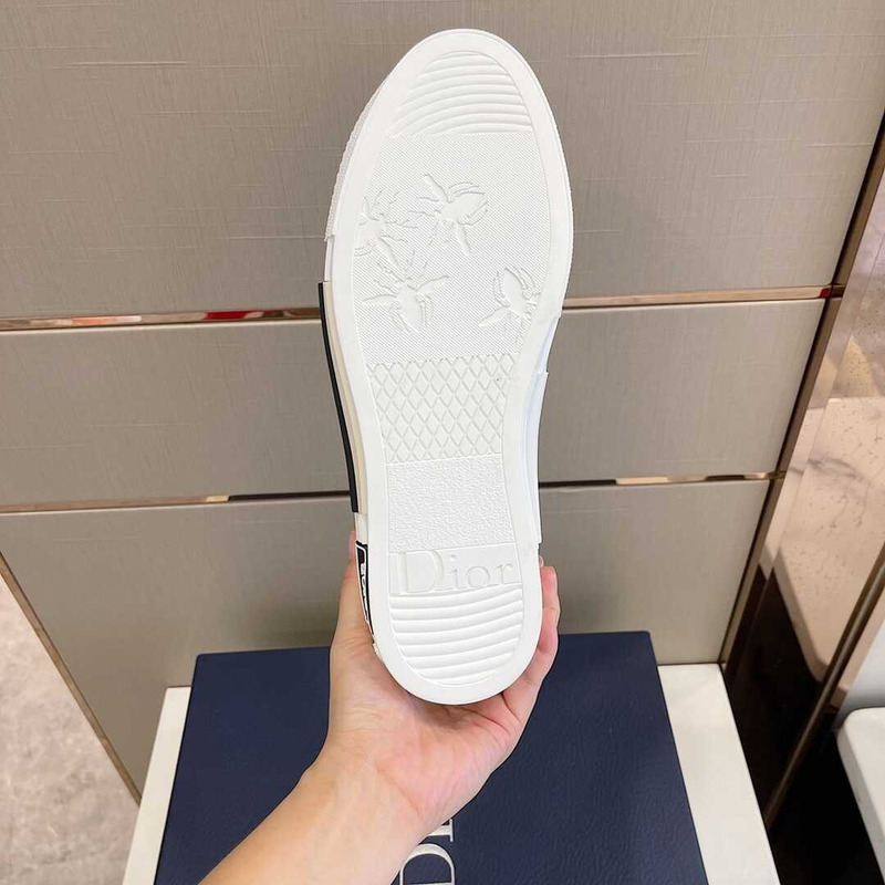 D*or essentials  b23 lowtop sneaker gray and white D*or oblique canvas white