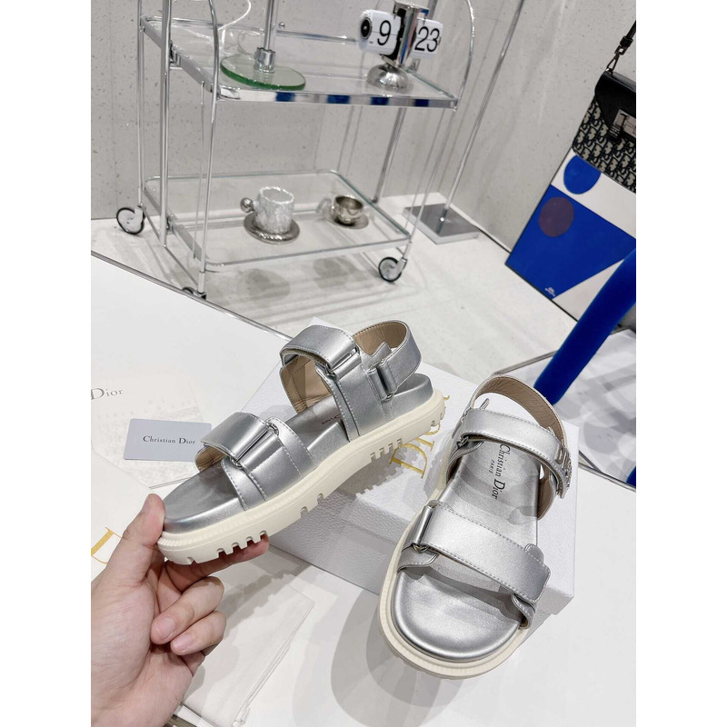 D*or D*oract sandal saffron silver  lambskin