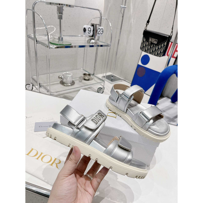 D*or D*oract sandal saffron silver  lambskin