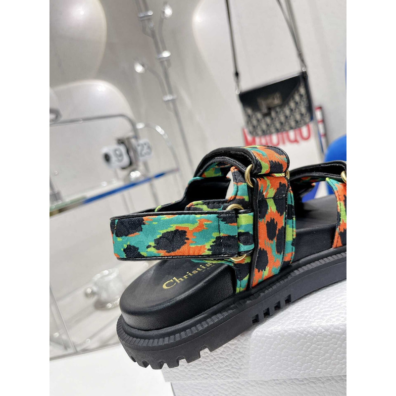 D*or D*oract sandal saffron camouflage pattern lambskin