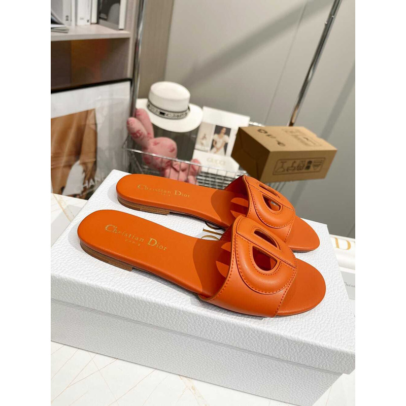 D*or d-club slide calfskin orange