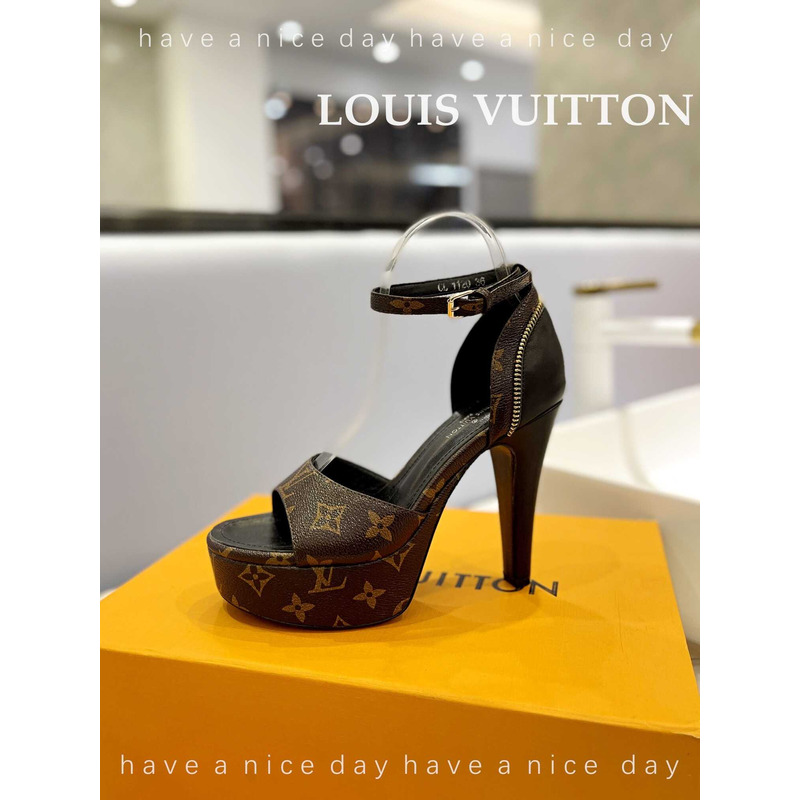 l**is V*t*n afterglow platform sandal monogram