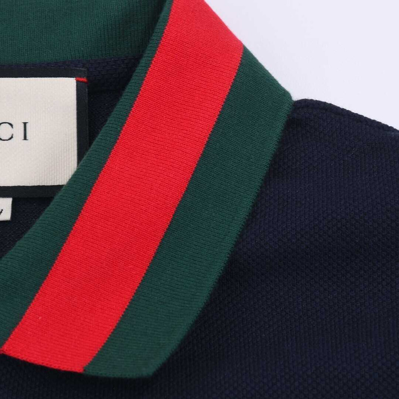 G*u*i cotton polo shirt navy