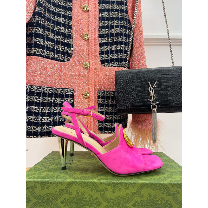 G*u*i blondie series high-heeled sandals rosy