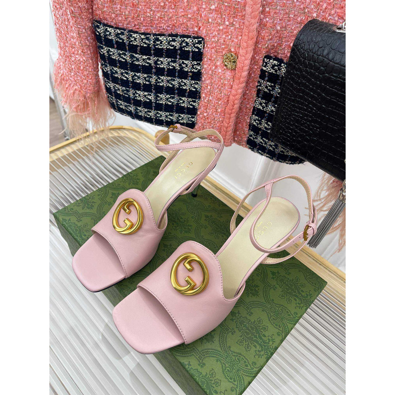 G*u*i blondie series high-heeled sandals pink