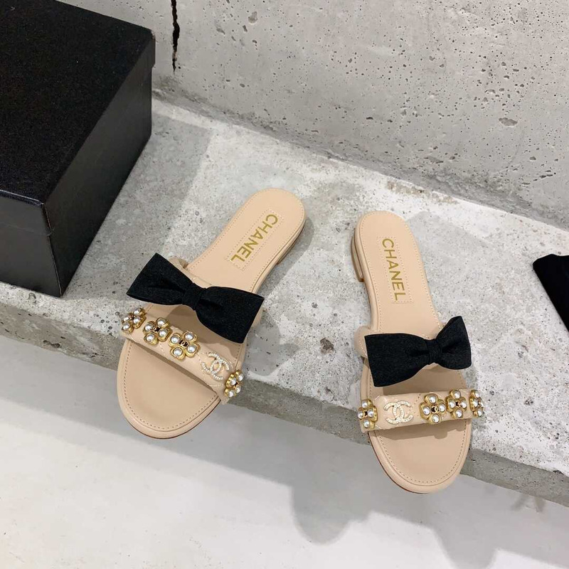 Ch*el casual style party style office style elegant style mules nude