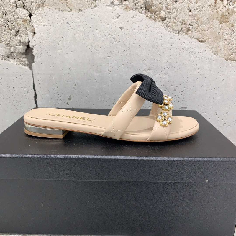 Ch*el casual style party style office style elegant style mules nude