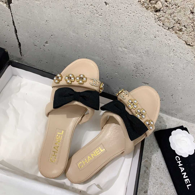 Ch*el casual style party style office style elegant style mules nude