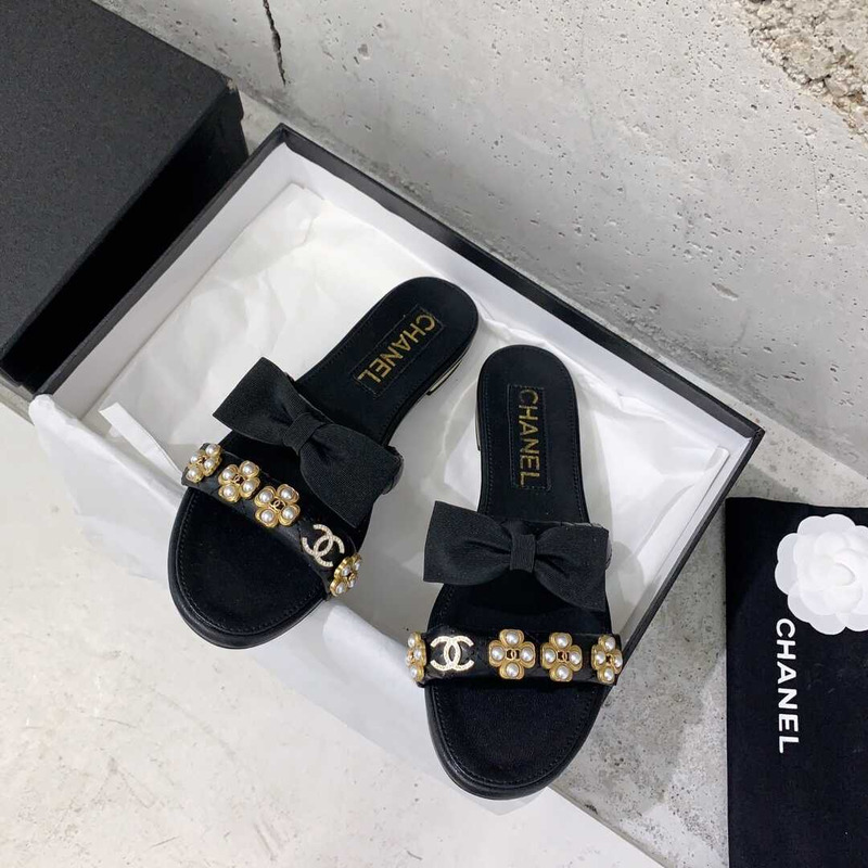 Ch*el  casual style party style office style elegant style mules black