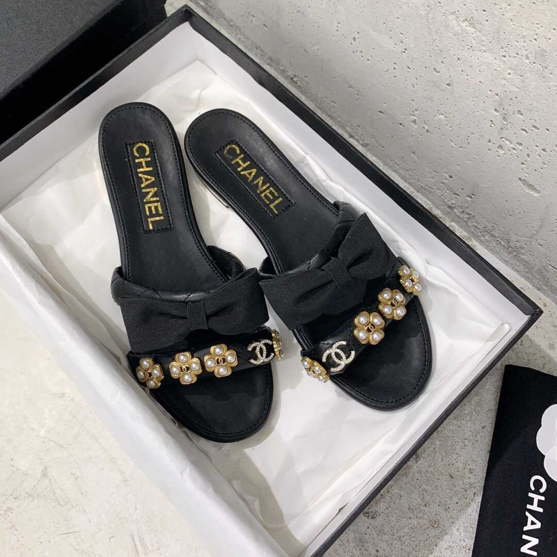 Ch*el  casual style party style office style elegant style mules black