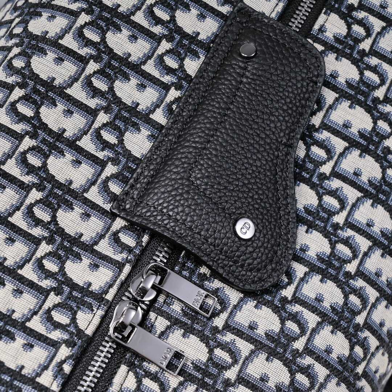 D*or lingot 50 bag beige and black D*or oblique jacquard