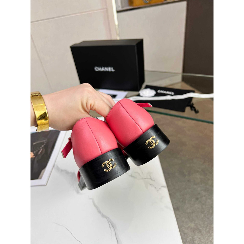 Ch*el  casual style street style plain party style office style pink and blue