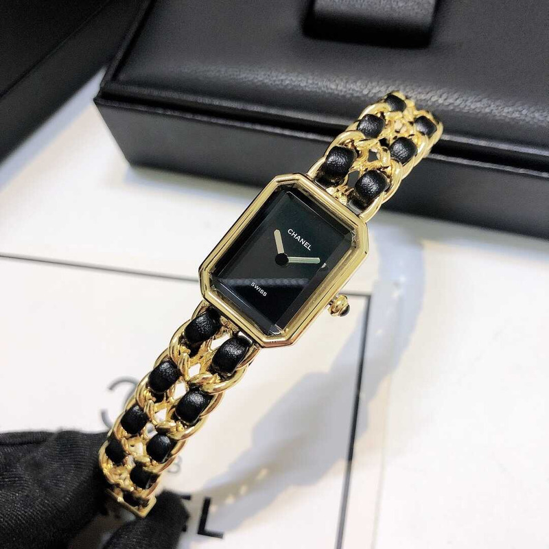 Ch*el vintage premier watch gold black