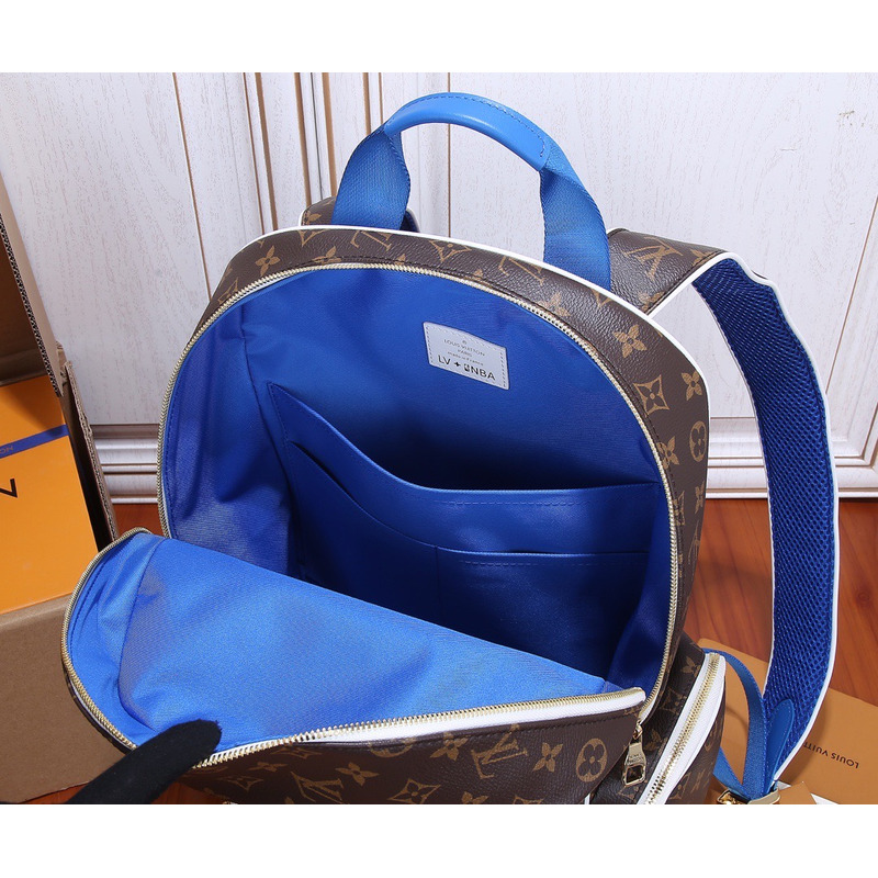 l**is V*t*n ebene monogram coated canvas nba new backpack gold hardware