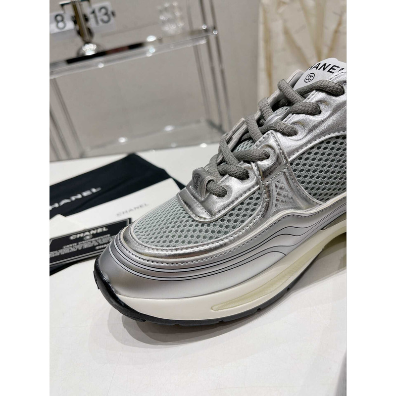 Ch*el cc runner grey green sneaker