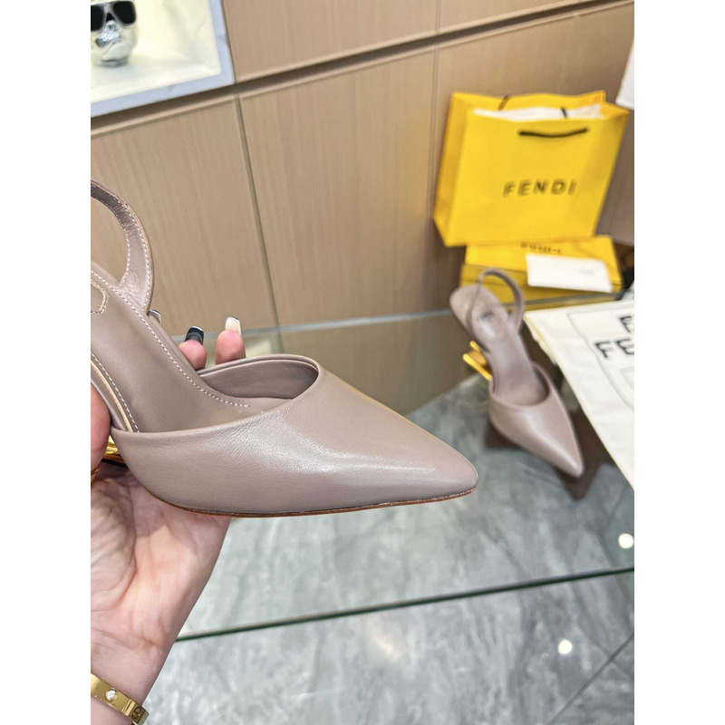 F**di first slingbacks pumps nude pink