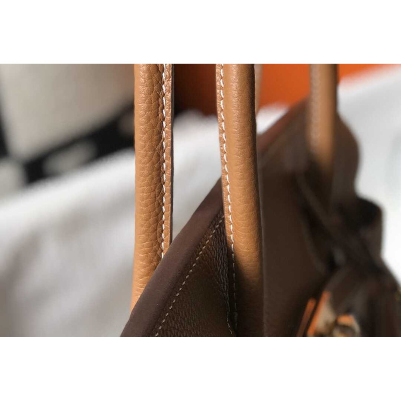 H**mes  birkin togo 35 gris tourterelle brown