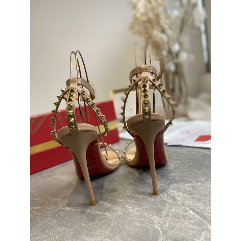 Ch**an louboutin so me 100 studded leather sandals