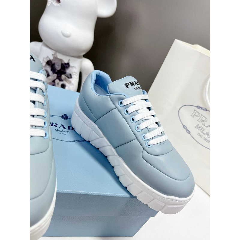 Pra*a leather sneakers blue