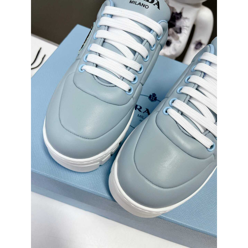 Pra*a leather sneakers blue