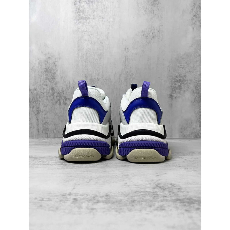 Ba*len*cia*ga white purple triple-s sneaker