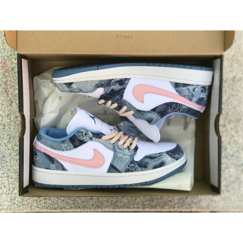 Air Jordan 1 Low Pink And Blue