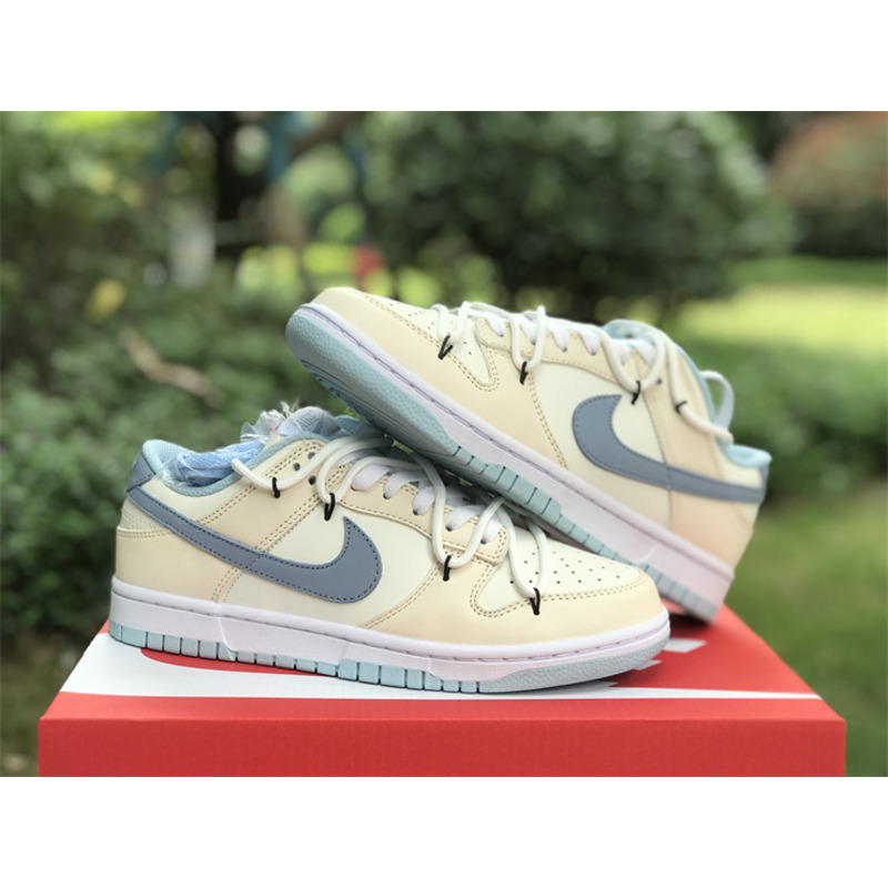 Nike  Air Jordan 1 Low Blue and Beige